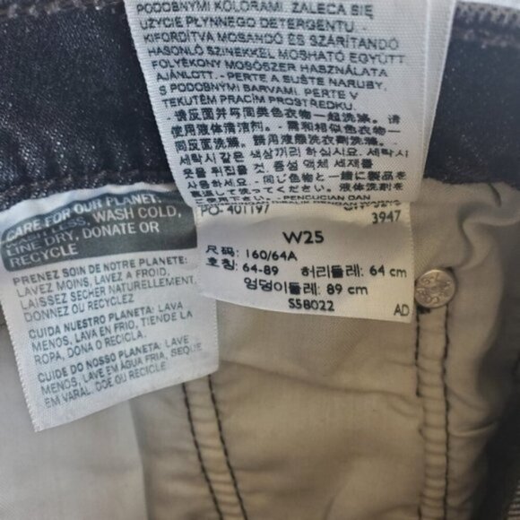 Levi's 501 Dark Wash Jean Shorts Size 25 - Picture 7 of 7